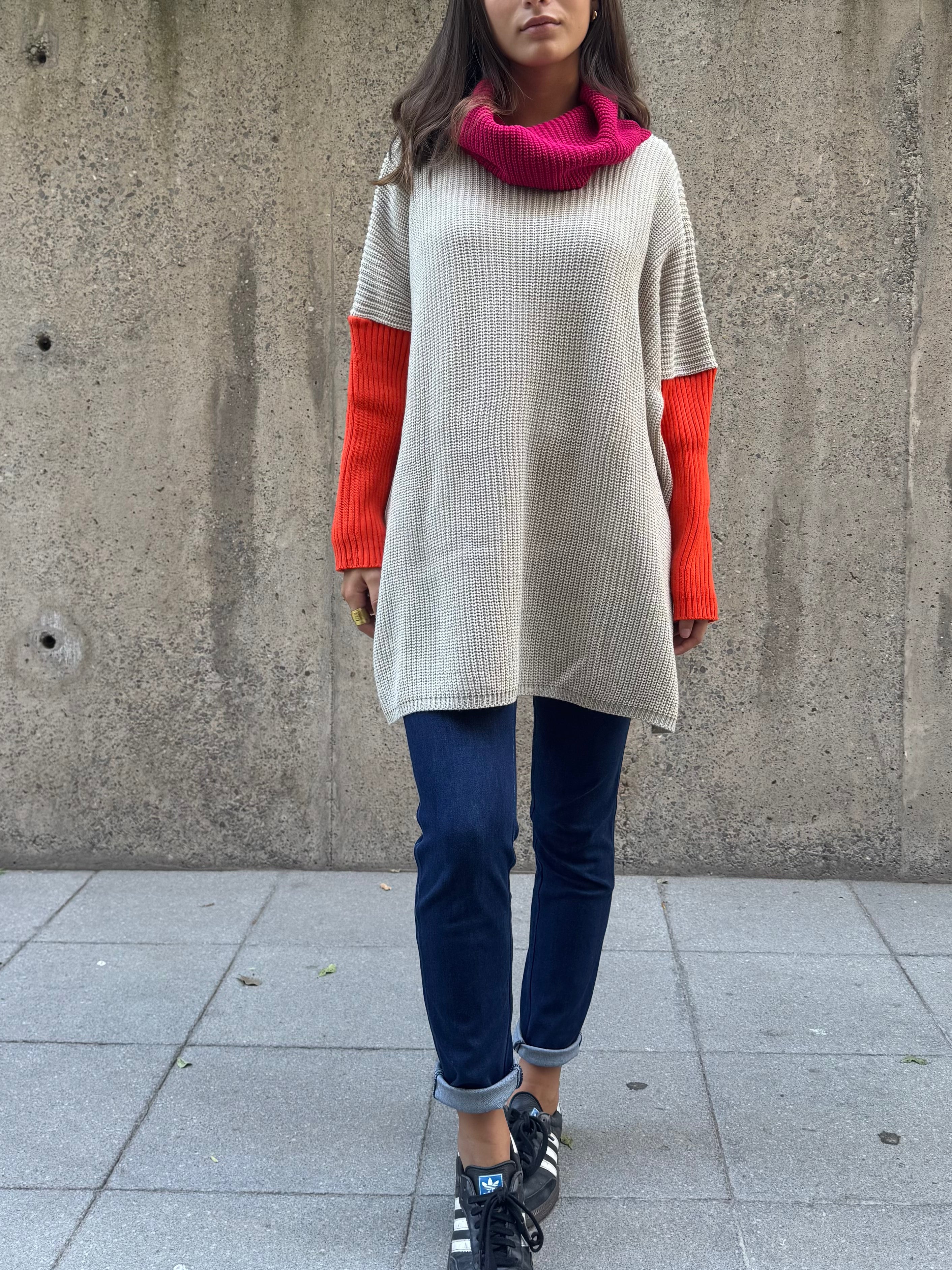 Sweater Básico Tricolor Arena