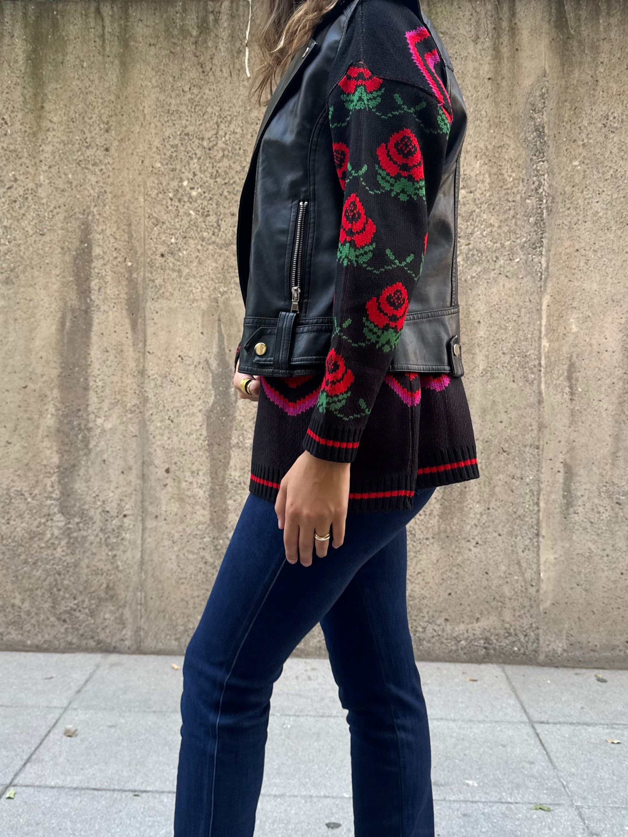 Sweater Zigzag Negro