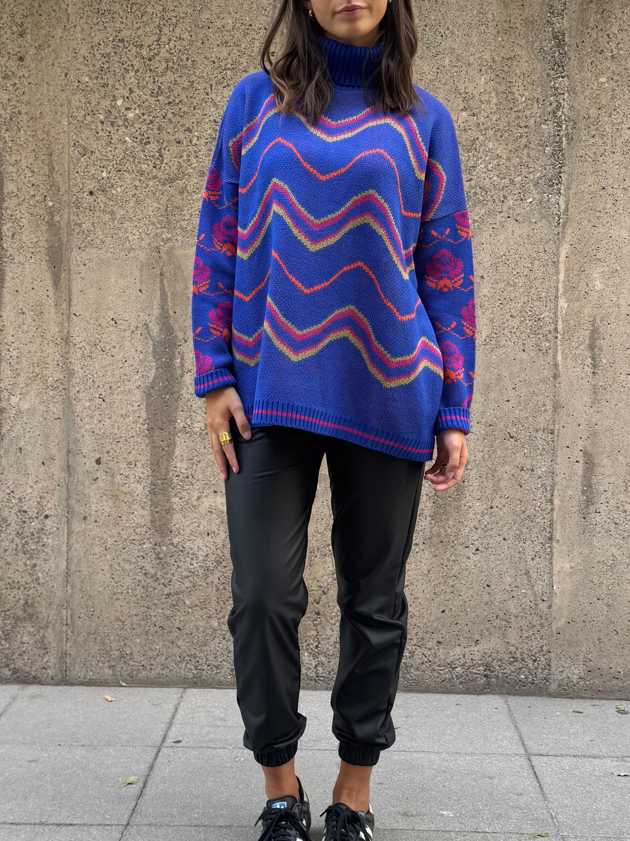 Sweater Zigzag Azulino