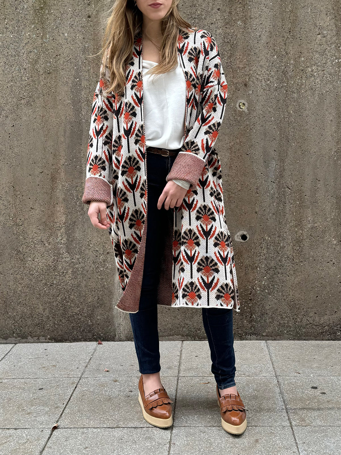 Chaleco Flor de León Blanco