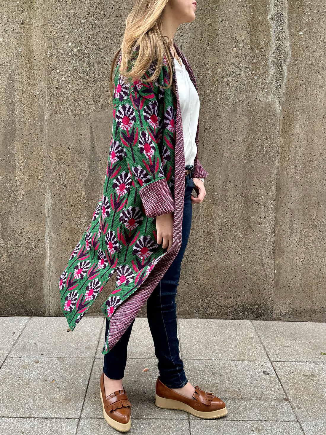 Chaleco Flor de León Verde